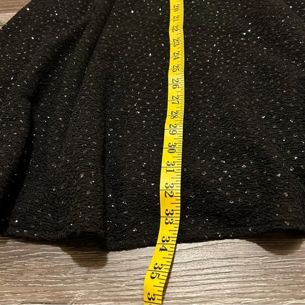 Betsy & Adam Black Sparkly Dress, Size 12, Beaded, Mini, Dinner, Gown, Prom - Picture 8 of 12